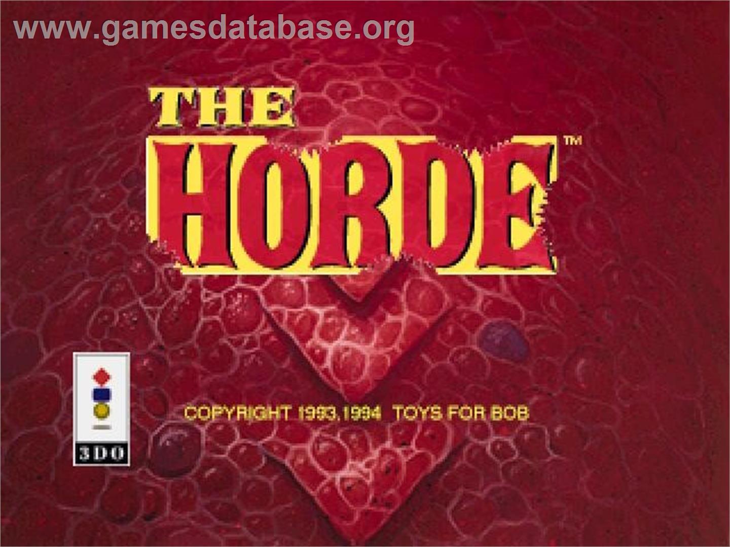 Horde, The - Panasonic 3DO - Artwork - Title Screen