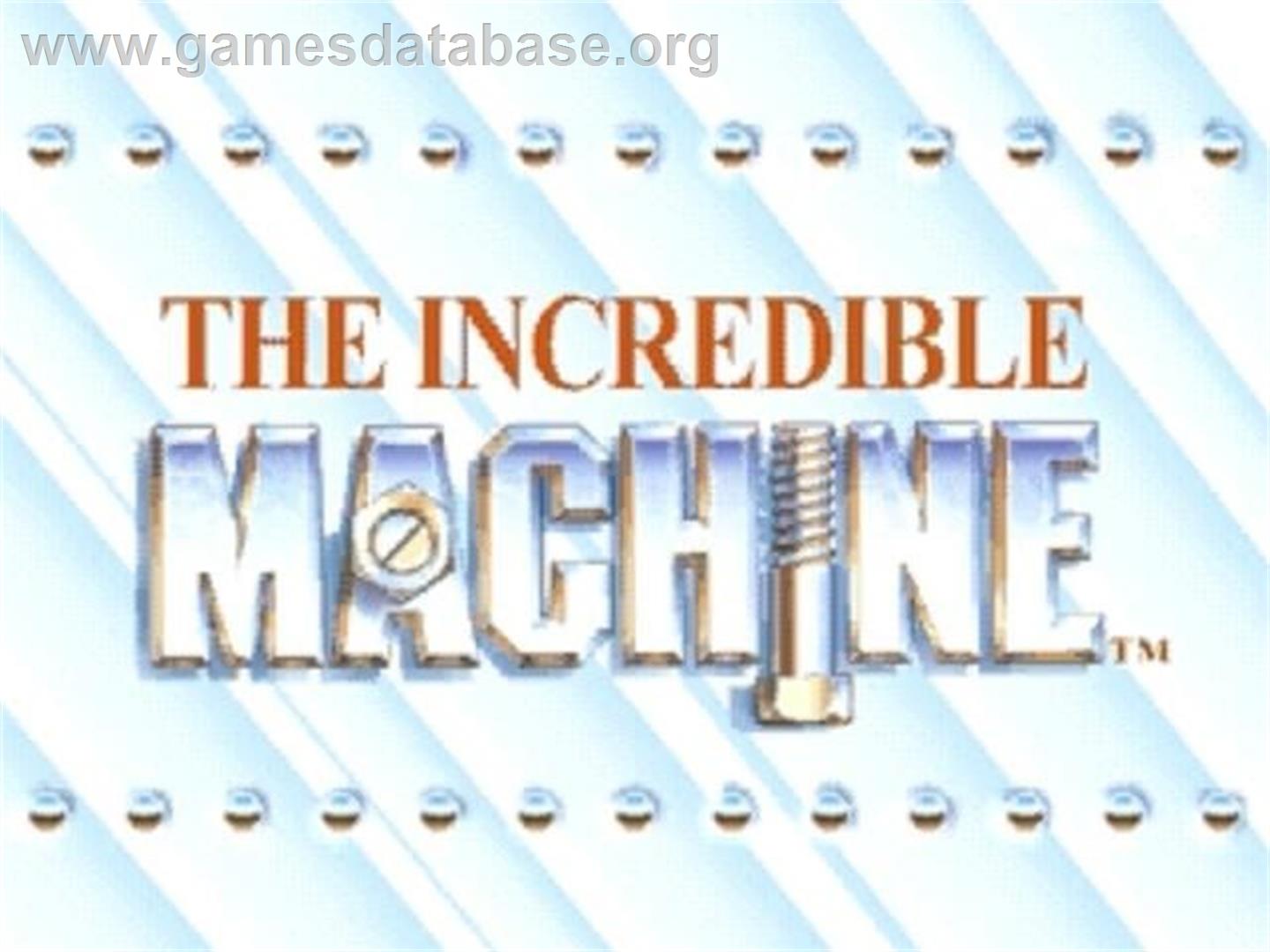 Incredible Machine, The - Panasonic 3DO - Artwork - Title Screen