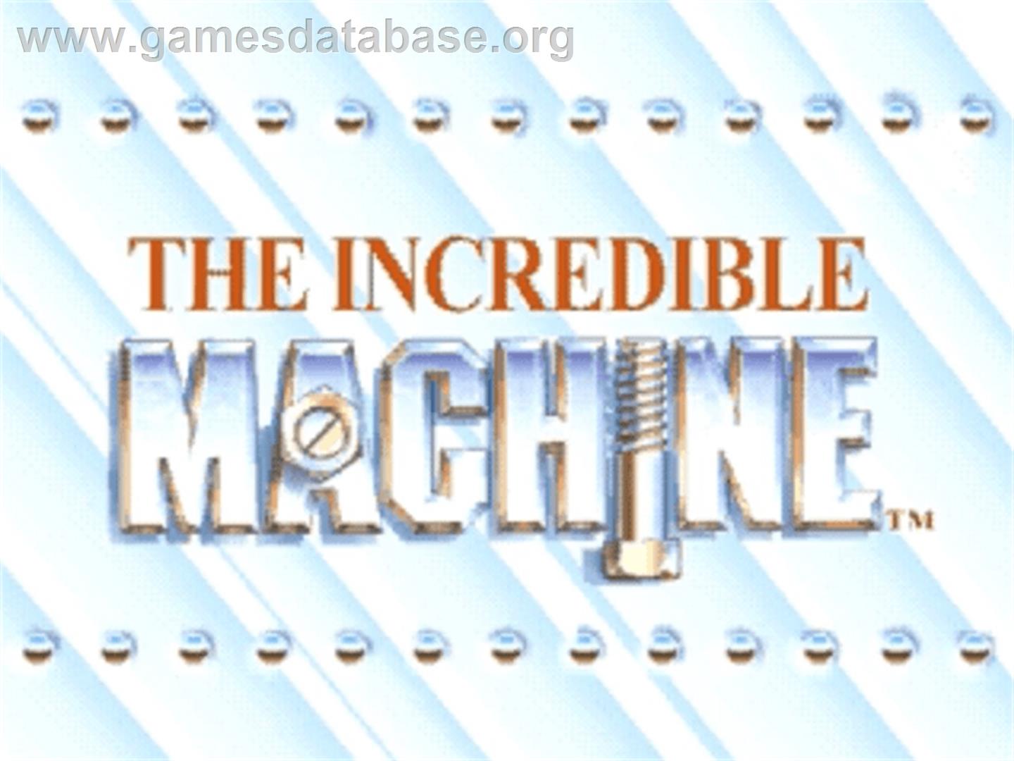 Incredible Machine - Panasonic 3DO - Artwork - Title Screen