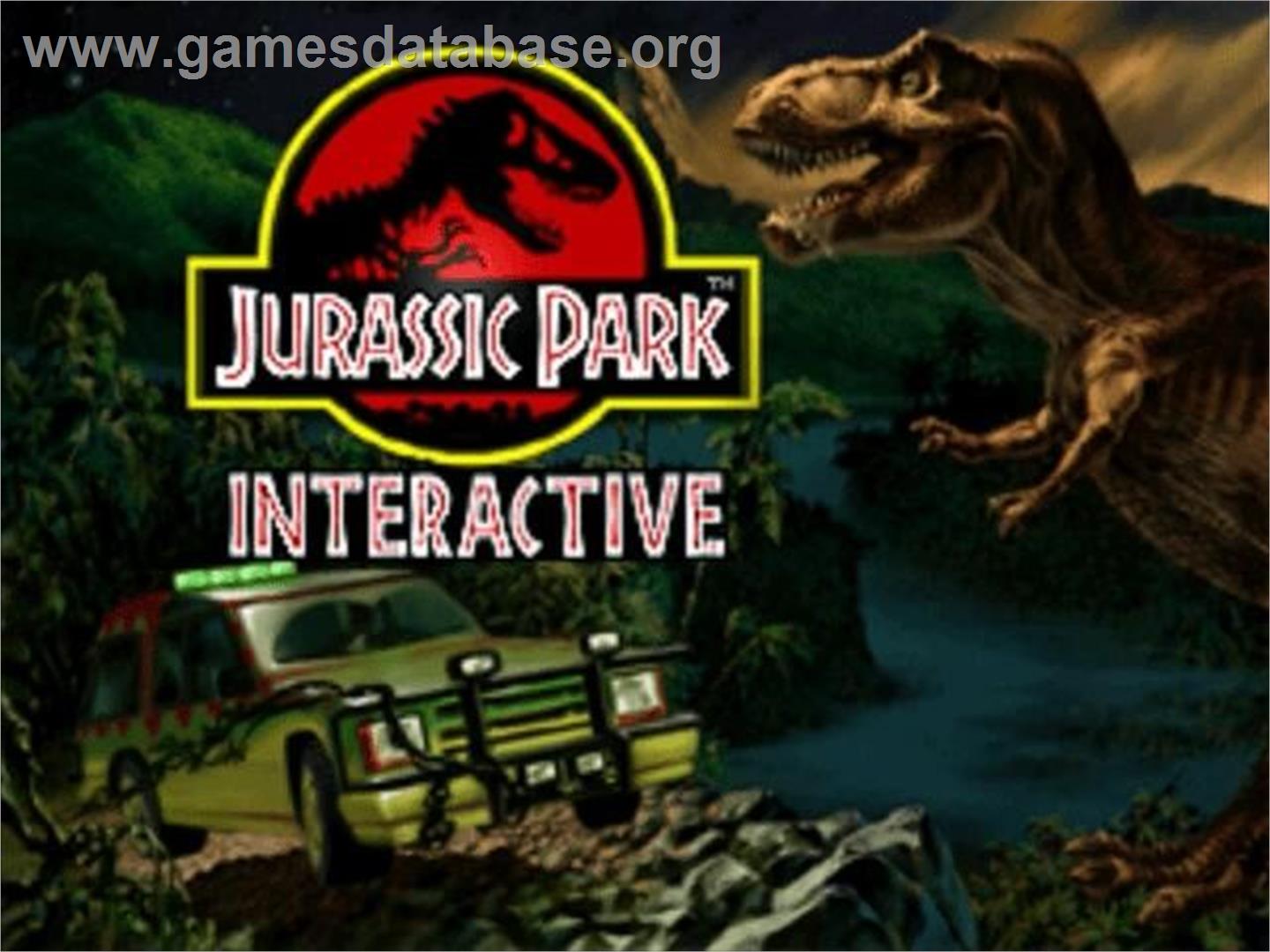Jurassic Park Interactive - Panasonic 3DO - Artwork - Title Screen
