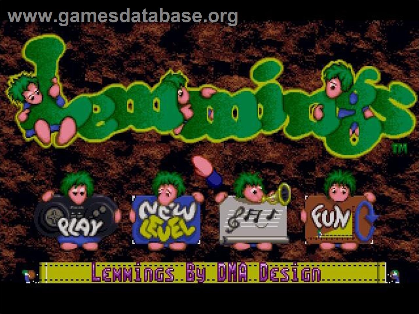 Lemmings - Panasonic 3DO - Artwork - Title Screen