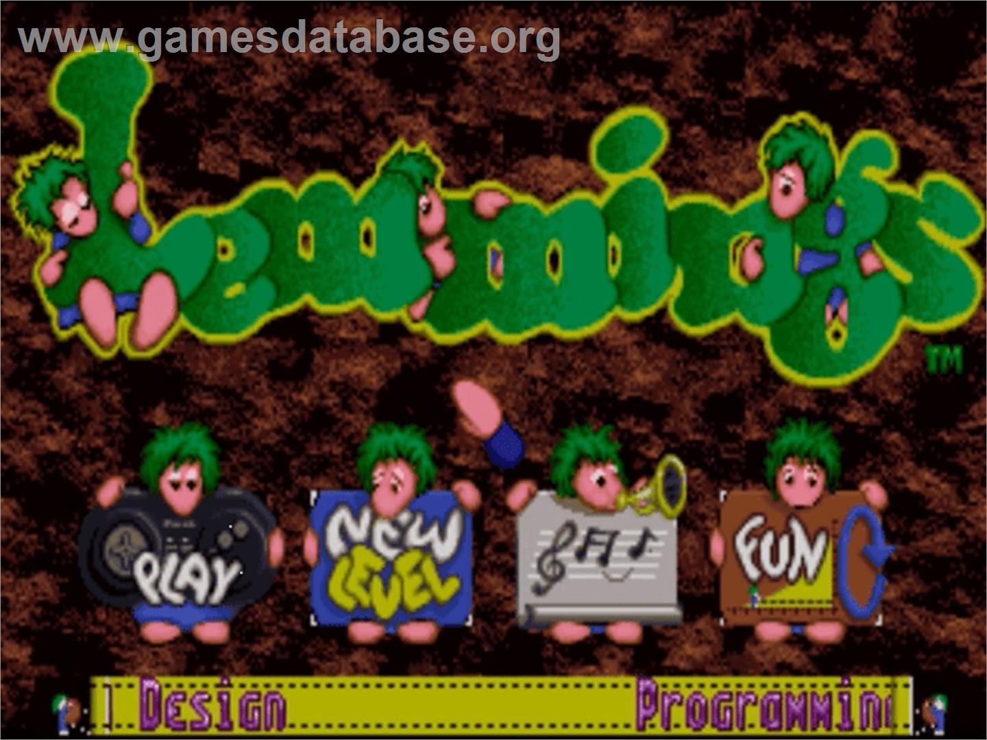 Lemmings - Panasonic 3DO - Artwork - Title Screen