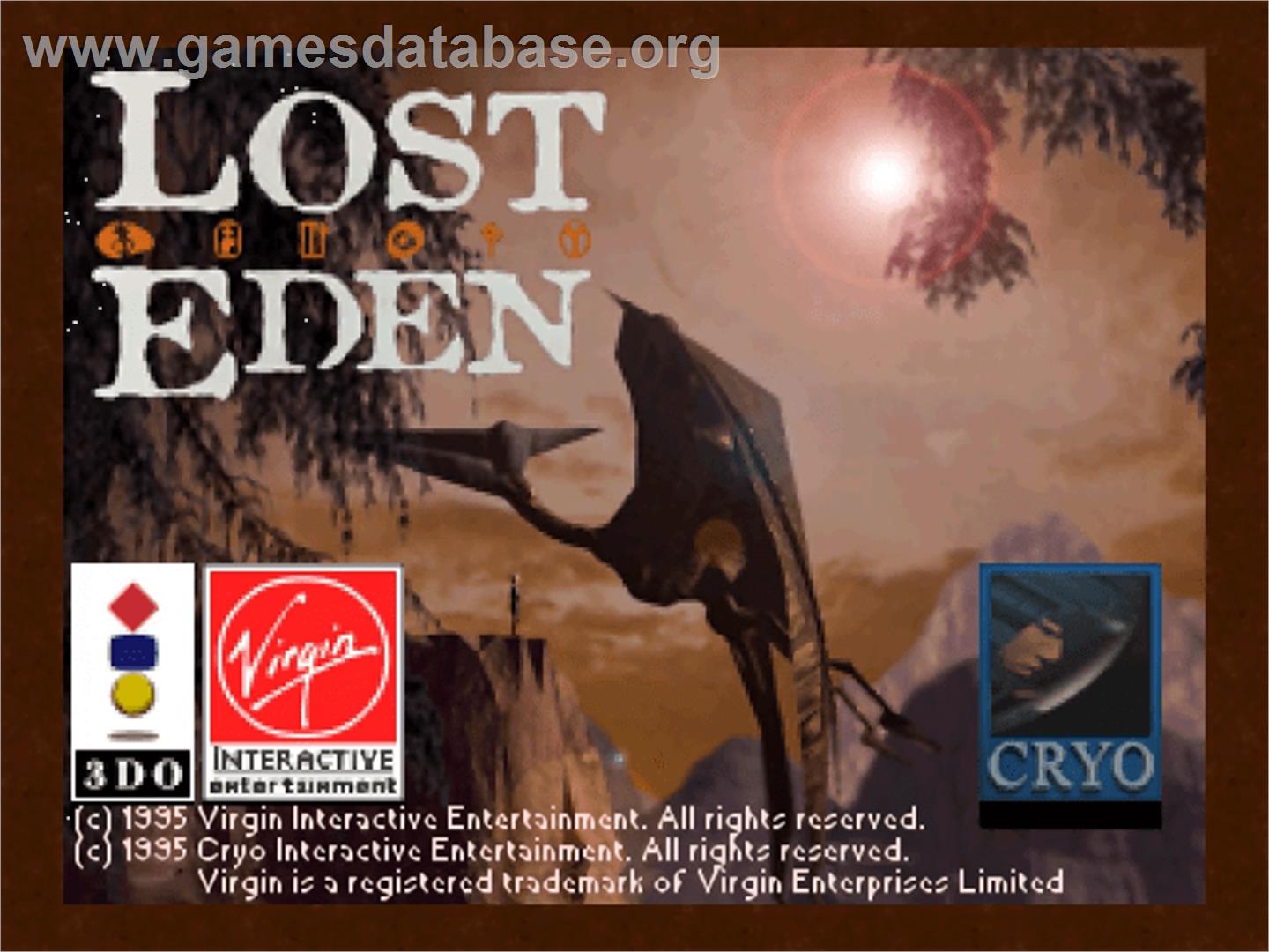 Lost Eden - Panasonic 3DO - Artwork - Title Screen