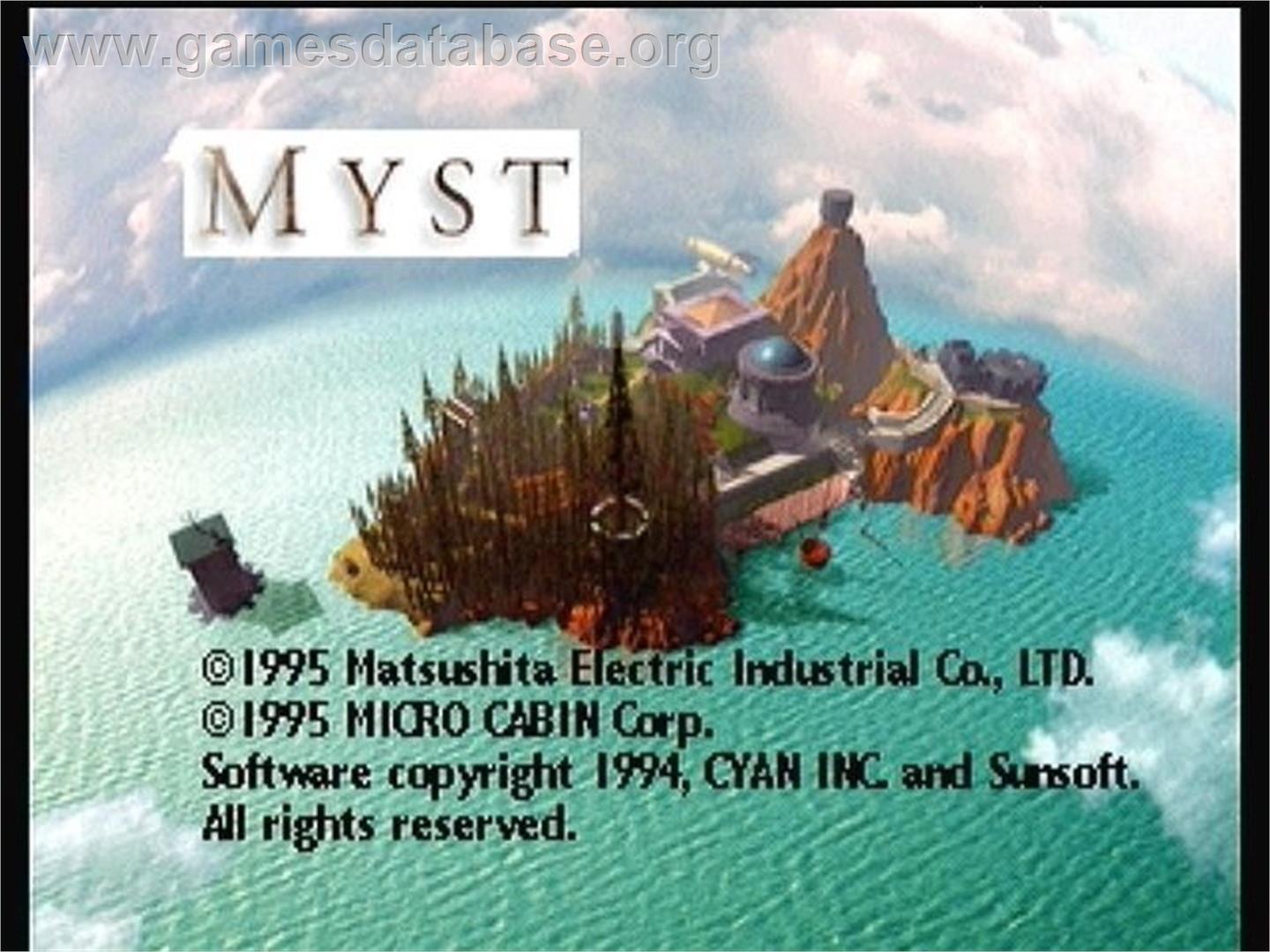 Myst - Panasonic 3DO - Artwork - Title Screen