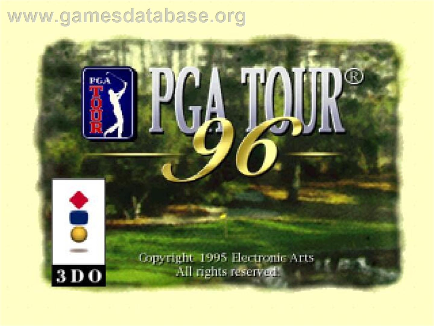 Pga Tour 96 - Panasonic 3DO - Artwork - Title Screen