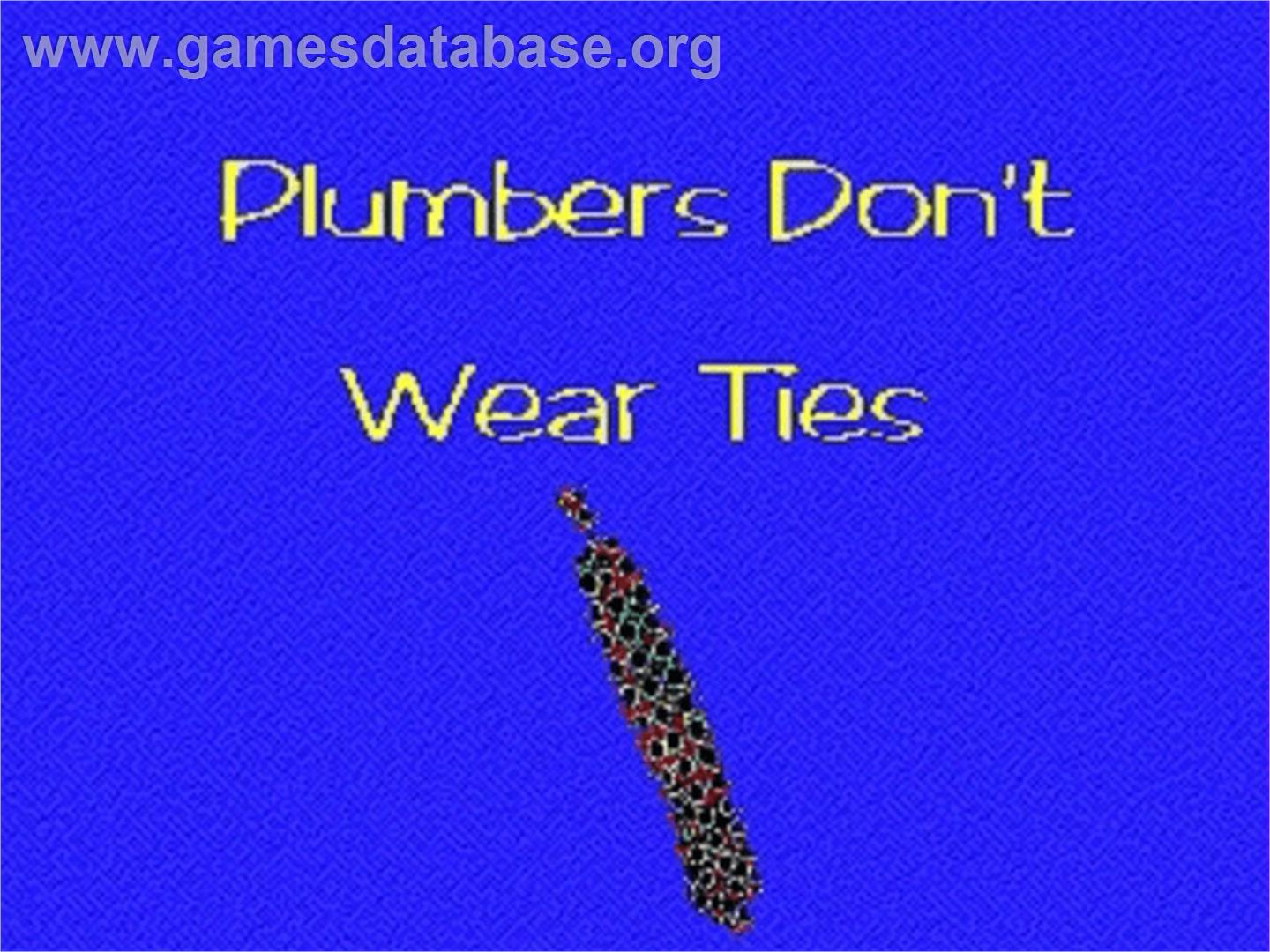 Plumbers Don't Wear Ties - Panasonic 3DO - Artwork - Title Screen