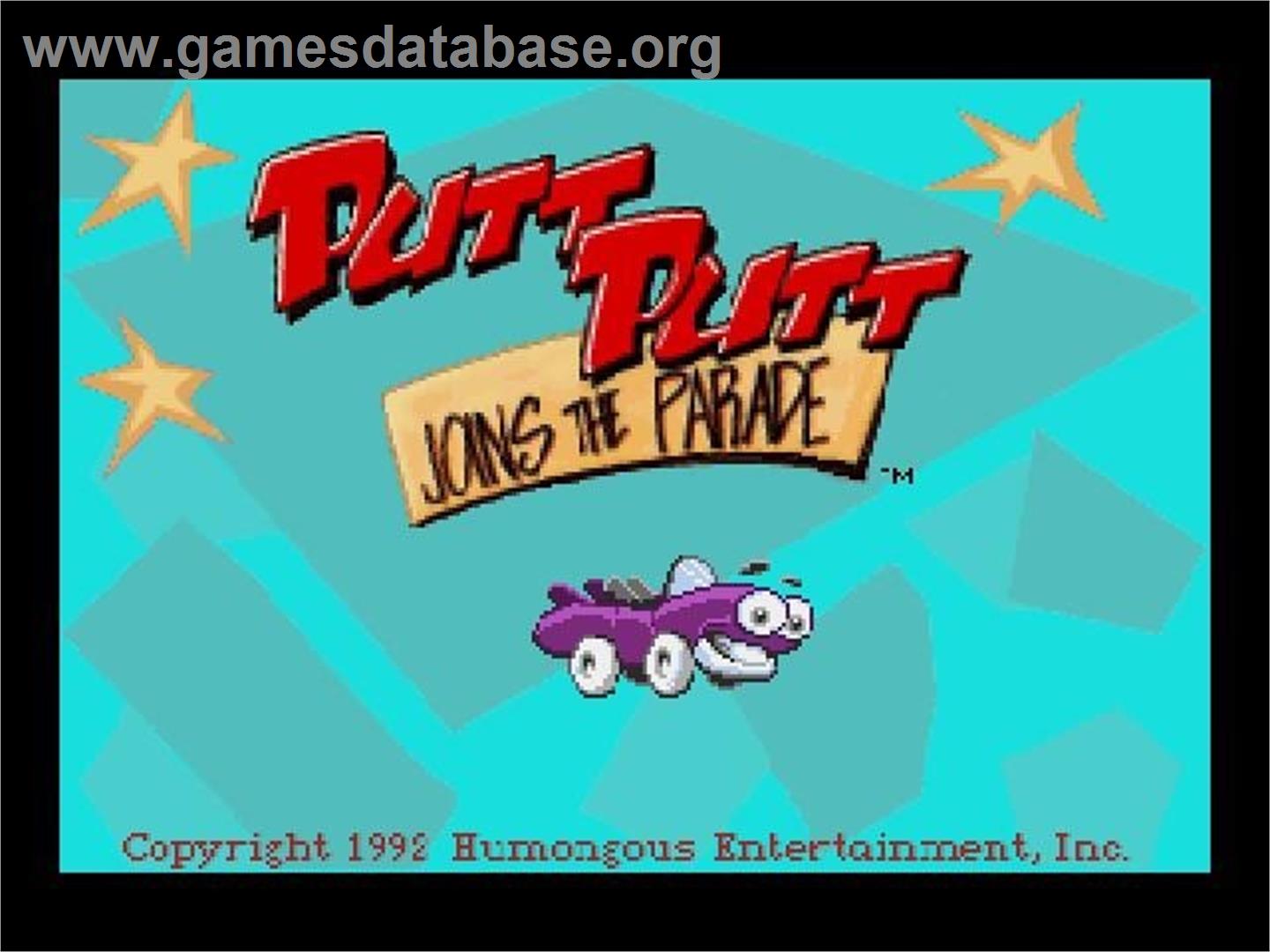 Putt- Putt Joins The Parade - Panasonic 3DO - Artwork - Title Screen