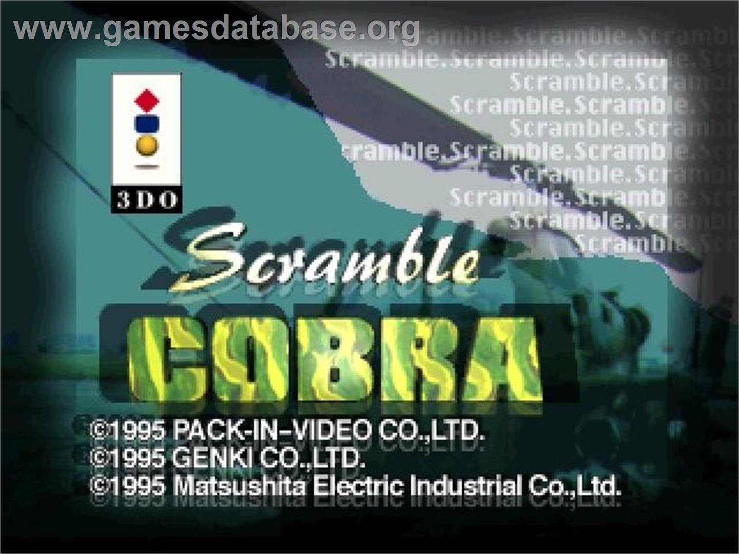 Scramble Cobra - Panasonic 3DO - Artwork - Title Screen