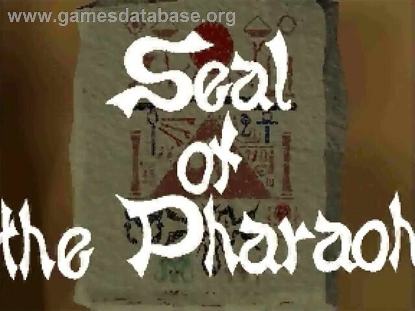 Seal Of The Pharaoh - Panasonic 3DO - Artwork - Title Screen