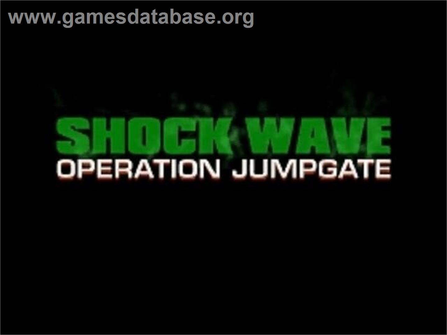 Shock Wave - Operation Jumpgate - Panasonic 3DO - Artwork - Title Screen
