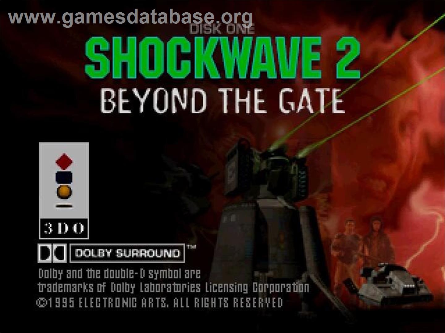 Shock Wave 2 - Beyond The Gate - Panasonic 3DO - Artwork - Title Screen