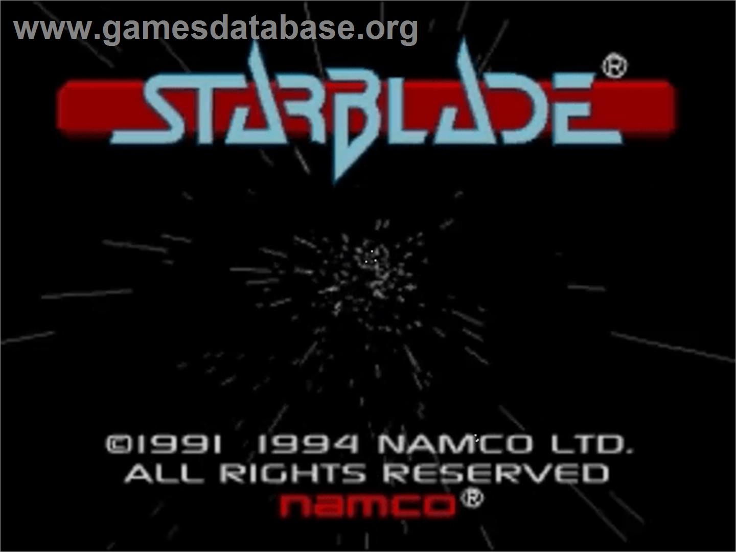 Starblade - Panasonic 3DO - Artwork - Title Screen