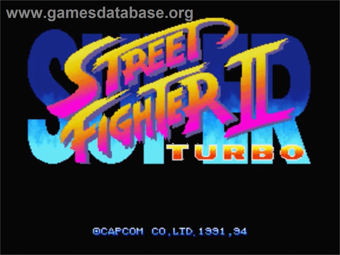 Super Street Fighter II Turbo - Panasonic 3DO - Artwork - Title Screen