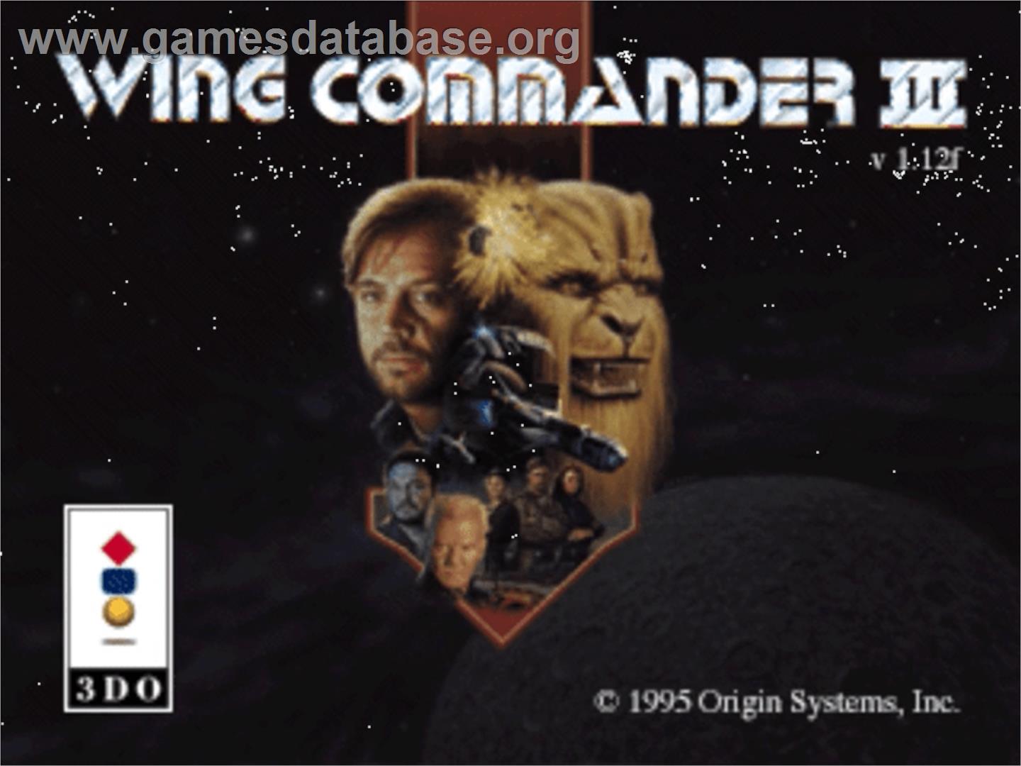 Wing Commander III: Heart of the Tiger - Panasonic 3DO - Artwork - Title Screen