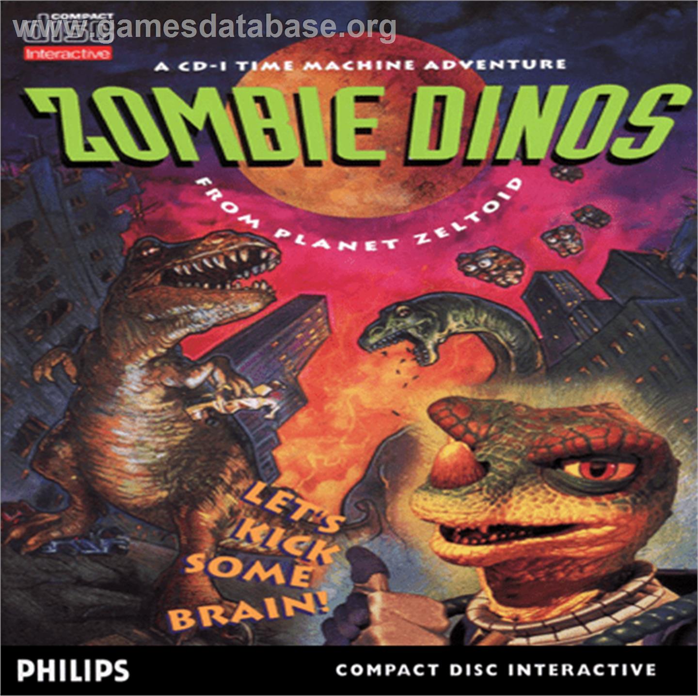 Zombie Dinos from Planet Zeltoid - Philips CD-i - Artwork - Box