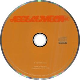 Artwork on the Disc for Accelerator on the Philips CD-i.
