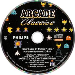 Artwork on the Disc for Arcade Classics on the Philips CD-i.