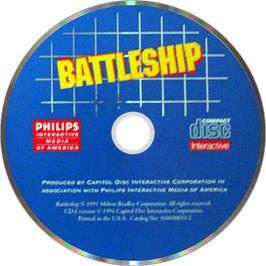 Artwork on the Disc for Battleship on the Philips CD-i.