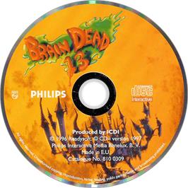 Artwork on the Disc for Brain Dead 13 on the Philips CD-i.