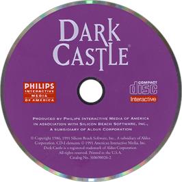 Artwork on the Disc for Dark Castle on the Philips CD-i.