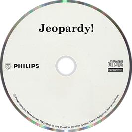 Artwork on the Disc for Jeopardy! on the Philips CD-i.