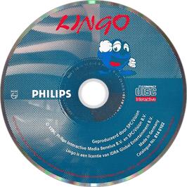 Artwork on the Disc for Lingo on the Philips CD-i.