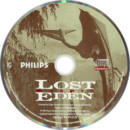 Artwork on the Disc for Lost Eden on the Philips CD-i.