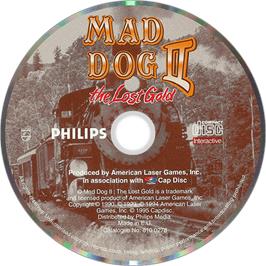 Artwork on the Disc for Mad Dog 2 - The Lost Gold on the Philips CD-i.