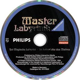 Artwork on the Disc for Master Labyrinth on the Philips CD-i.