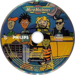 Artwork on the Disc for Micro Machines on the Philips CD-i.