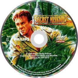 Artwork on the Disc for Secret Mission on the Philips CD-i.
