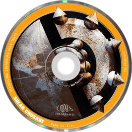 Artwork on the Disc for Solar Crusade on the Philips CD-i.