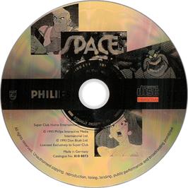 Artwork on the Disc for Space Ace on the Philips CD-i.