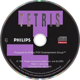 Artwork on the Disc for Tetris on the Philips CD-i.