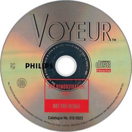 Artwork on the Disc for Voyeur on the Philips CD-i.
