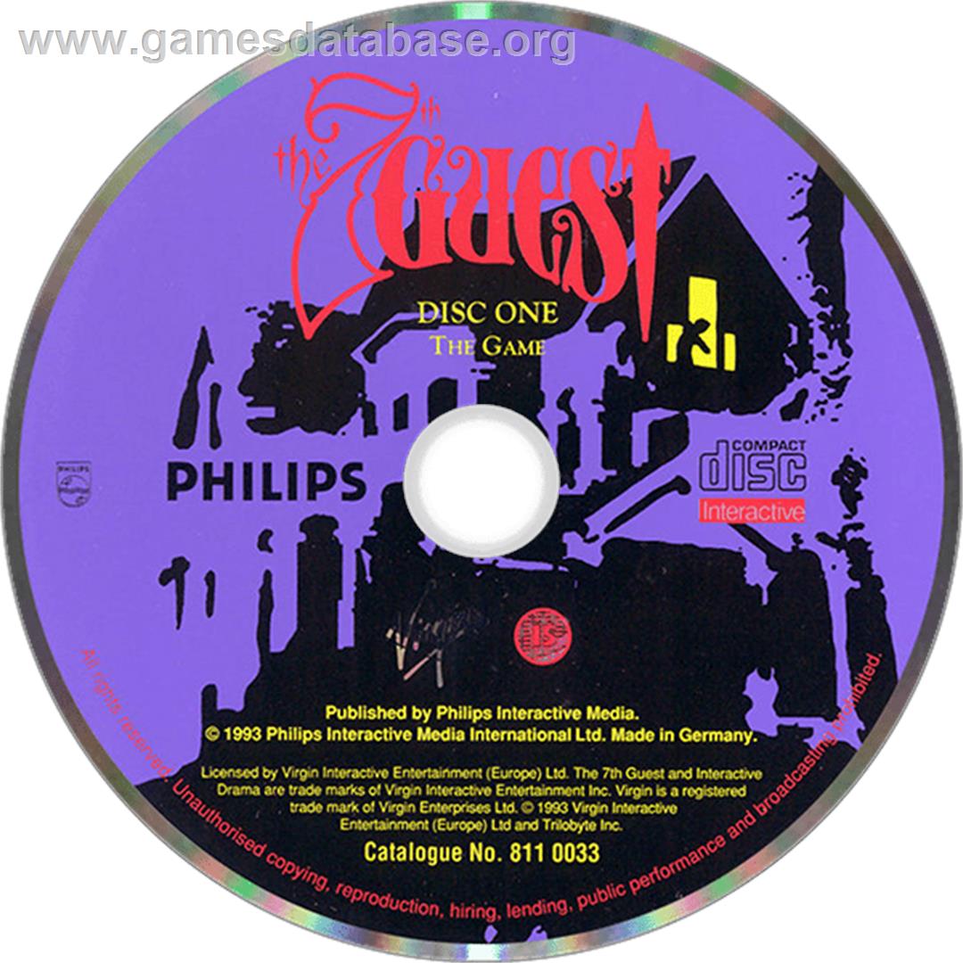 7th Guest - Philips CD-i - Artwork - Disc