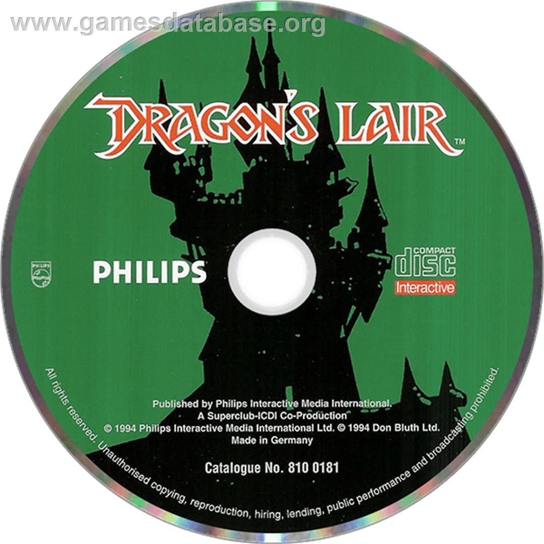 Dragon's Lair - Philips CD-i - Artwork - Disc