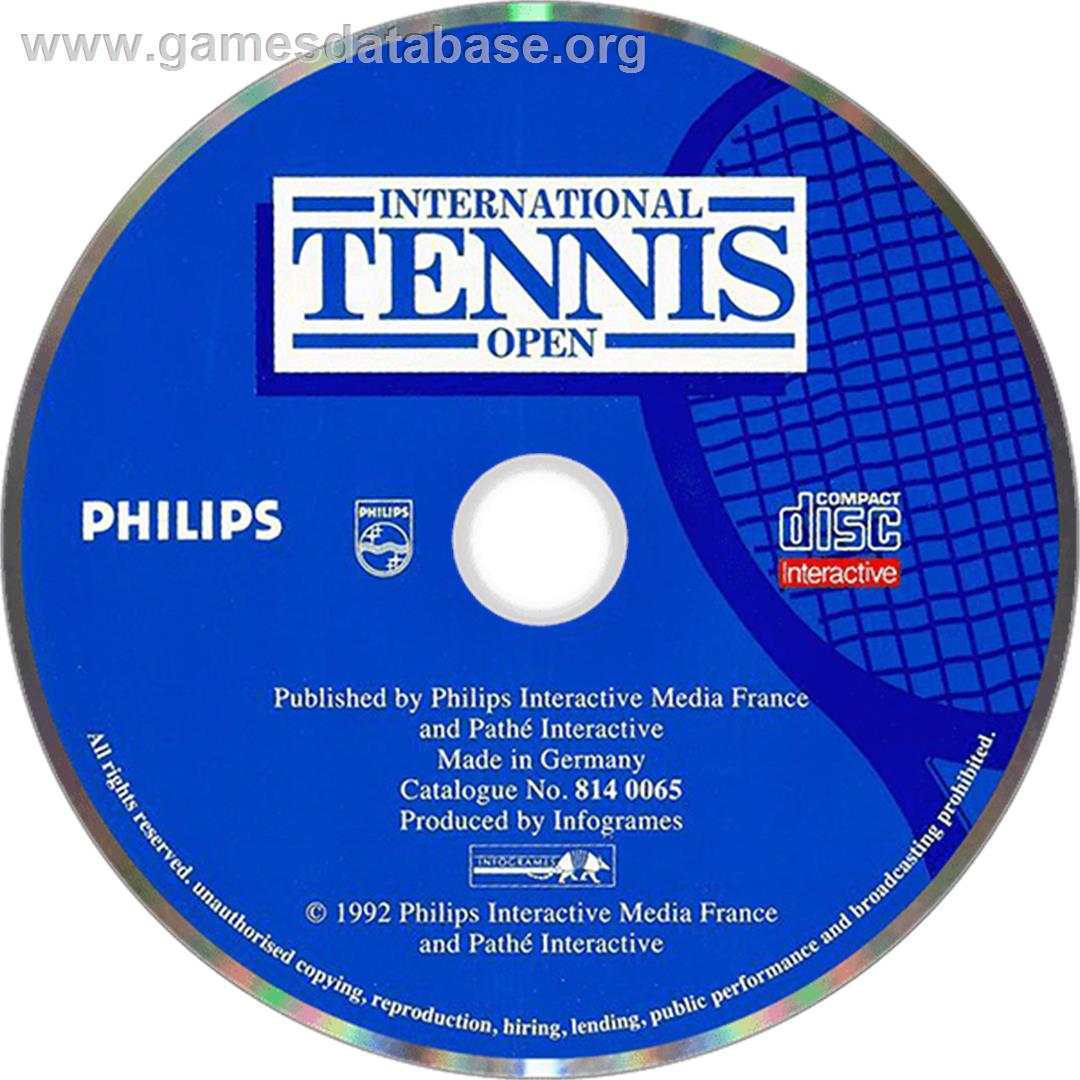 International Tennis Open - Philips CD-i - Artwork - Disc