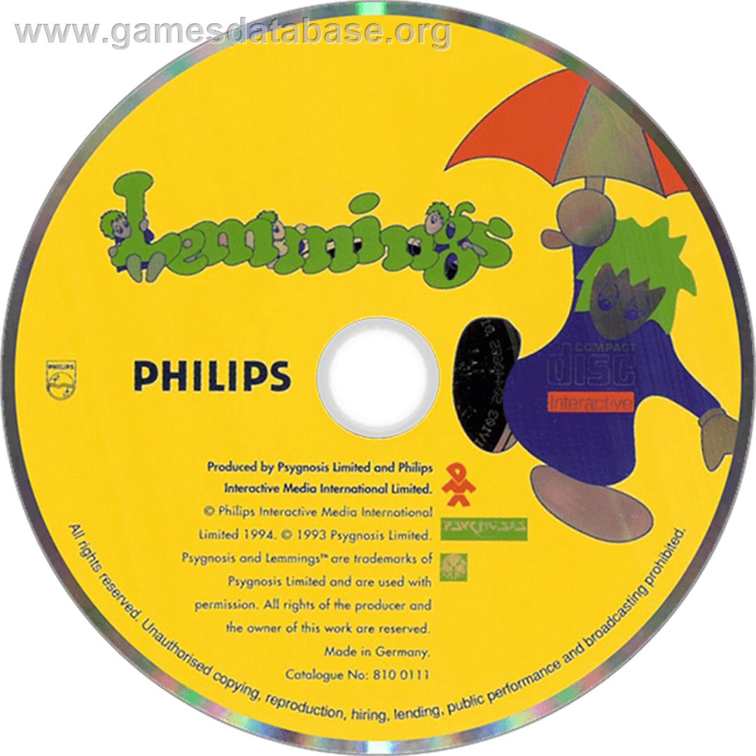 Lemmings - Philips CD-i - Artwork - Disc