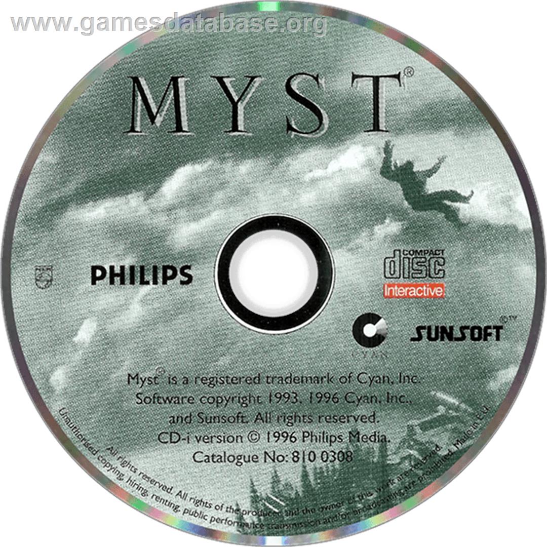Myst - Philips CD-i - Artwork - Disc