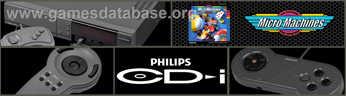 Micro Machines - Philips CD-i - Artwork - Marquee