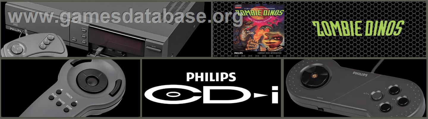Zombie Dinos from Planet Zeltoid - Philips CD-i - Artwork - Marquee
