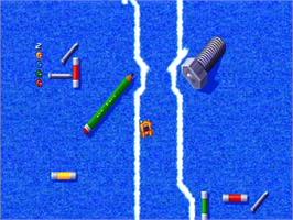 In game image of Micro Machines on the Philips CD-i.