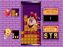 In game image of Pac-Attack on the Philips CD-i.