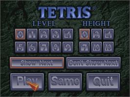 Title screen of Tetris on the Philips CD-i.