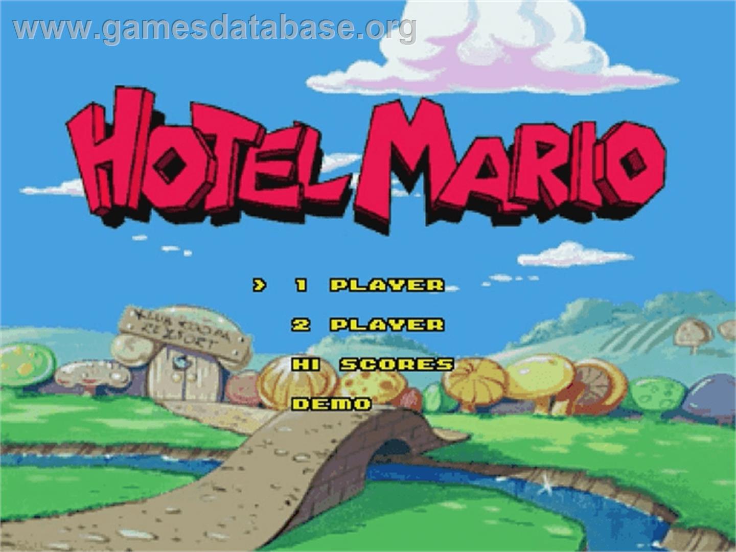 Hotel Mario - Philips CD-i - Artwork - Title Screen