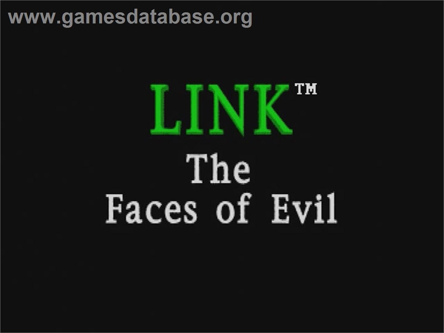 Link: The Faces of Evil - Philips CD-i - Artwork - Title Screen