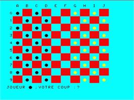 In game image of Jeu De Dames on the Philips VG 5000.