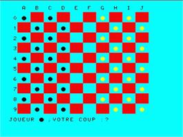 In game image of Jeu de Dames on the Philips VG 5000.