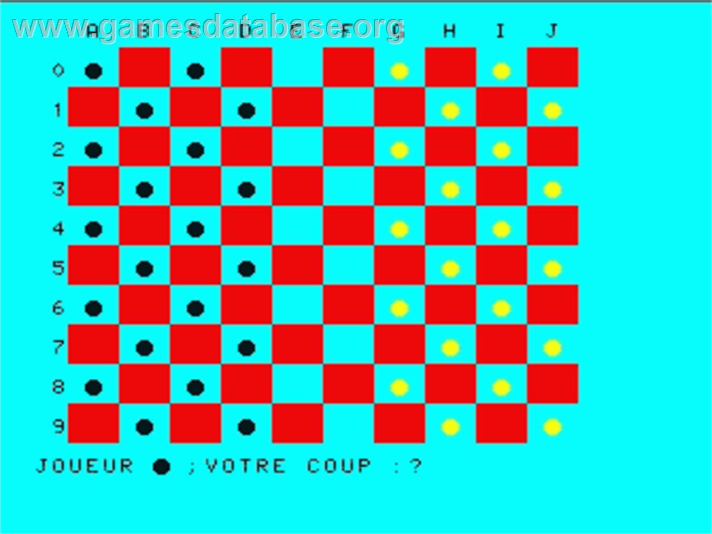 Jeu de Dames - Philips VG 5000 - Artwork - In Game